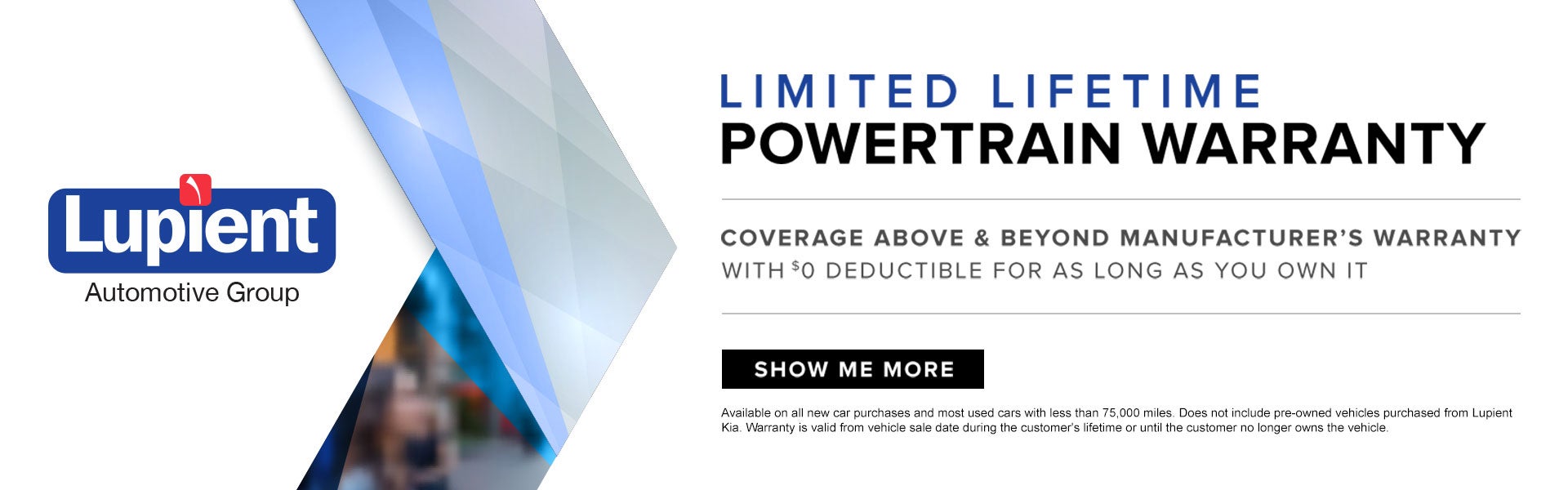 Lifetime Powertrain Warranty